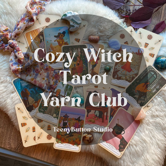 3-Month 2024 - Cozy Witch Tarot Yarn Club (SHIPS APRIL, MAY, & JUNE)