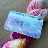 DESTASH - Inked Sheep Fibers Sock Yarn in Not Asking Permission