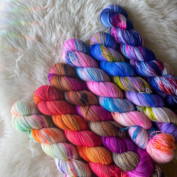 Legally Blonde Speckles Mini Skein Set - READY TO SHIP